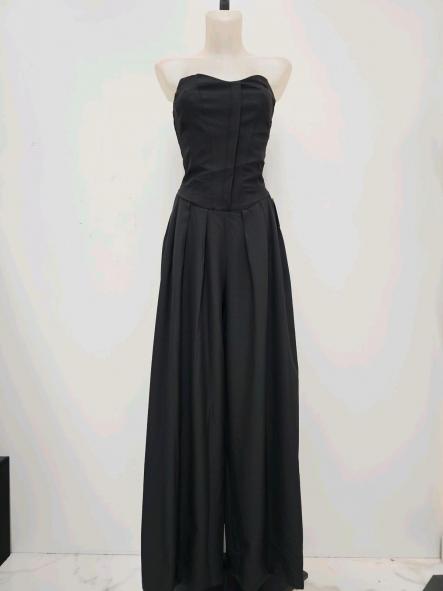 Mono Corsé Fluido | Mono largo palabra de honor con pierna ancha [3]