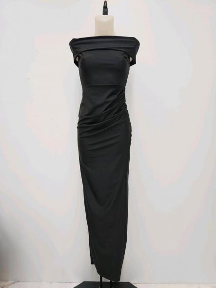 Vestido Calíope | Vestido largo palabra de honor con fruncido [6]