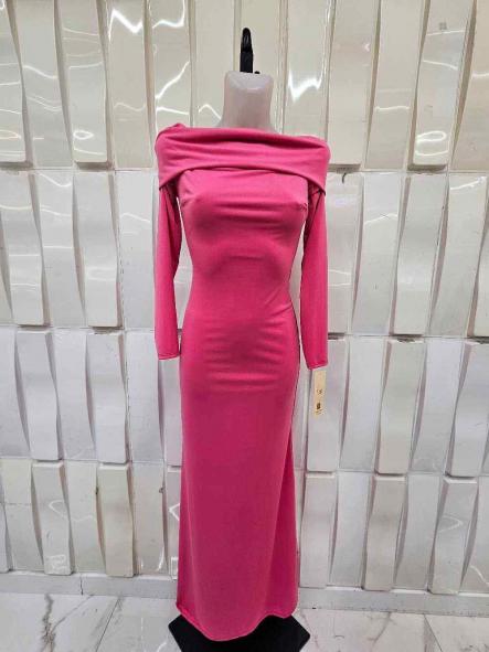 Vestido Aurora | Vestido largo palabra de honor con manga larga [1]