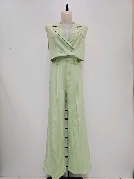 Conjunto Brisa Chic | Chaleco cruzado y pantalón fluido de vestir [2]