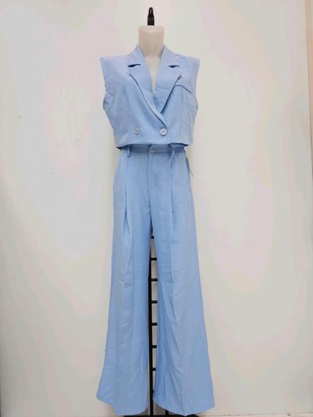 Conjunto Brisa Chic | Chaleco cruzado y pantalón fluido de vestir [4]