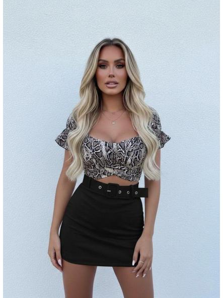 Falda Pantalón Mini Belt | Falda corta con cinturón