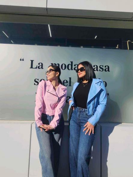 Cazadora Biker Verona | Cazadora corta de polipiel con cinturón [6]