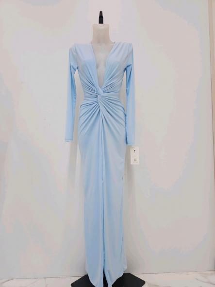 Vestido Celestia | Vestido largo de invitada con escote drapeado [2]