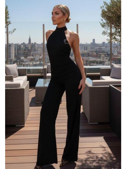 Mono Nocturne | Mono Largo Halter con Fruncido Lateral [2]