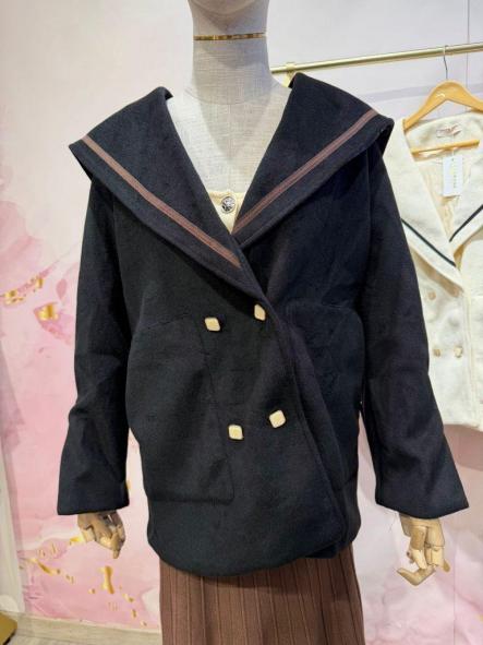 Abrigo Marinero Soft Chic | Abrigo corto con solapa amplia [4]