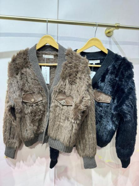 Chaqueta Vicenta | Chaqueta corta efecto pelo con bolsillos [3]