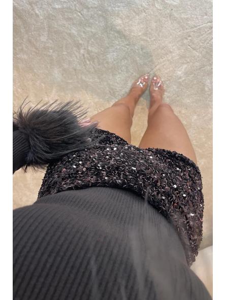 Short Sparkle Velvet | Shorts de terciopelo con lentejuelas [1]