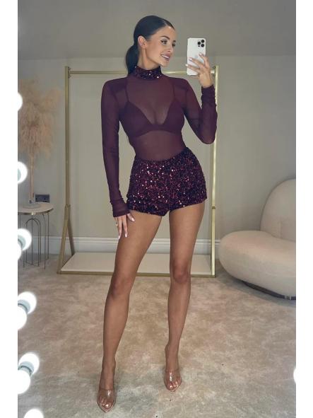 Short Sparkle Velvet | Shorts de terciopelo con lentejuelas [5]