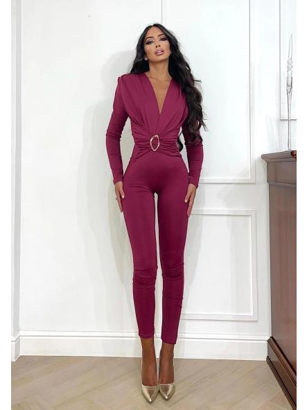 Mono Éclat | Mono largo cruzado con cinturón y efecto moldeador [2]