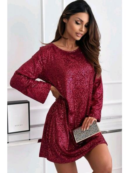 Vestido Shine Bow | Vestido de lentejuelas con lazada espalda