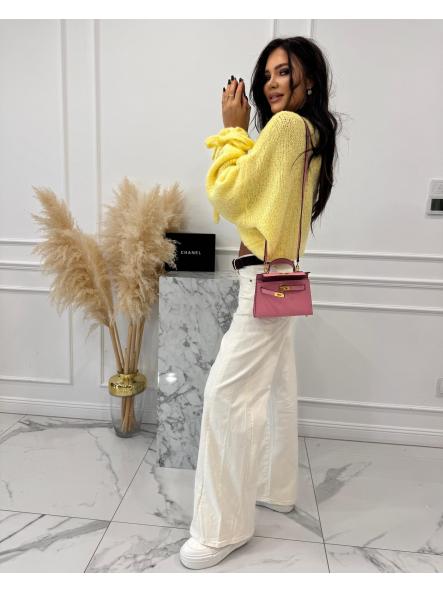 Jersey Cotton Candy | Jersey de punto suave con mangas abullonadas y lazos [4]