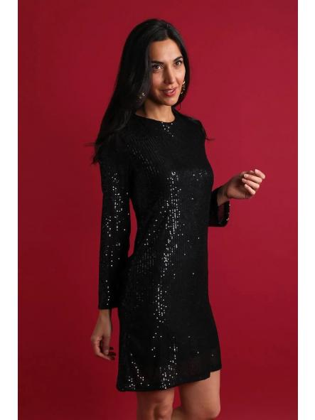 Vestido Shine Bow | Vestido de lentejuelas con lazada espalda [1]
