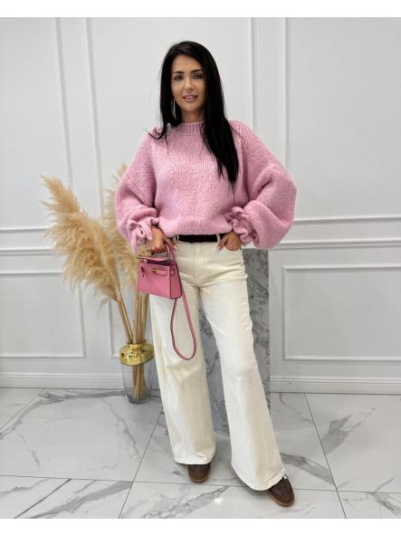 Jersey Cotton Candy | Jersey de punto suave con mangas abullonadas y lazos [3]