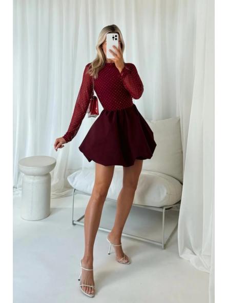 Vestido Spark Bubble | Vestido corto con falda globo y cuerpo de tul [4]