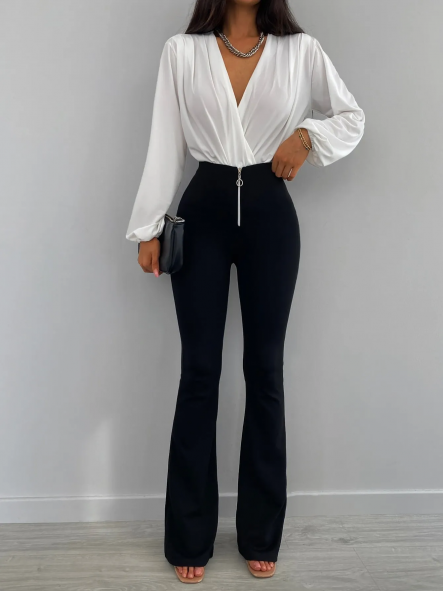 Body Gala Air | Body cruzado de gasa fluida [1]