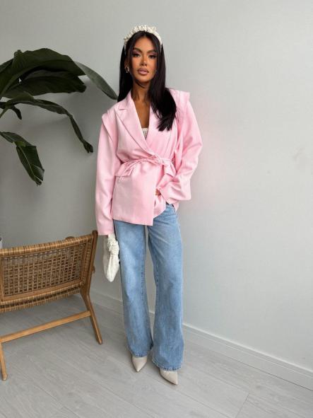 Blazer Cinturón Nova | Americana entallada con lazada [1]