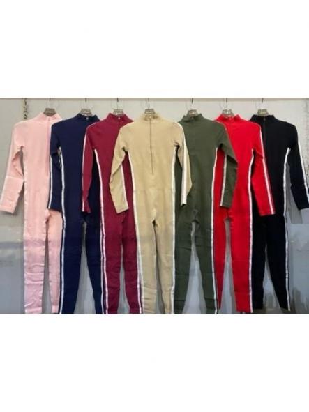 Mono Reductor Stripe | Mono canalé con rayas y cremallera [5]