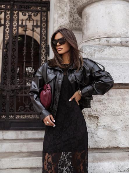 Vestido Cubridor | Vestido largo de encaje con transparencias [3]