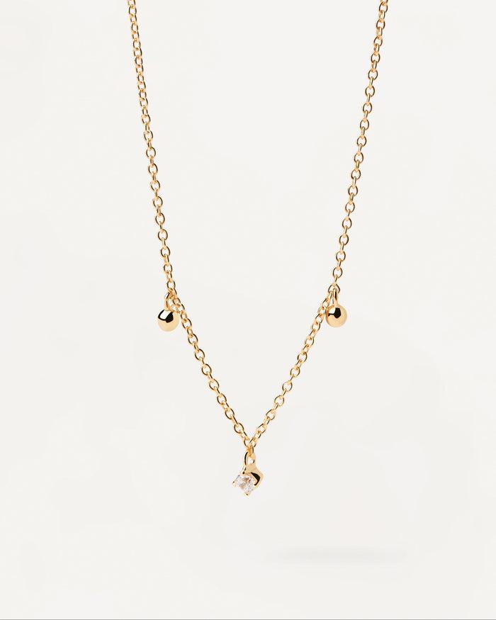 PDPAOLA Collar Love Triangle Gold CO01-491-U