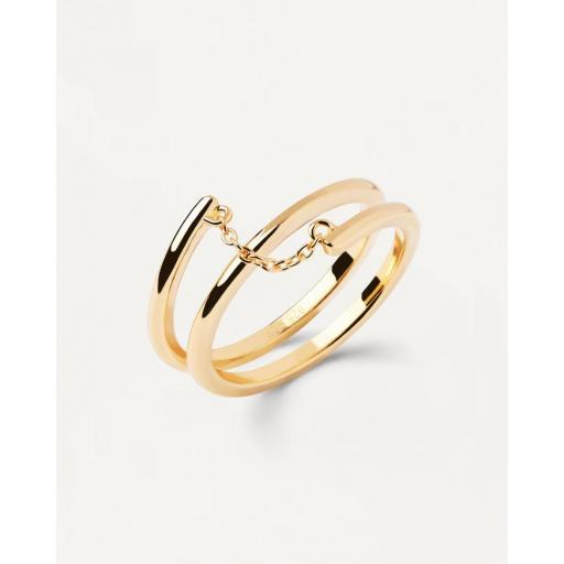 PDPAOLA Anillo Twister Gold AN01-890-14 [0]