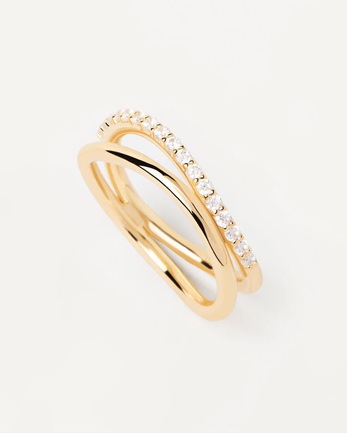 PDPAOLA Anillo Twister Gold AN01-844-12