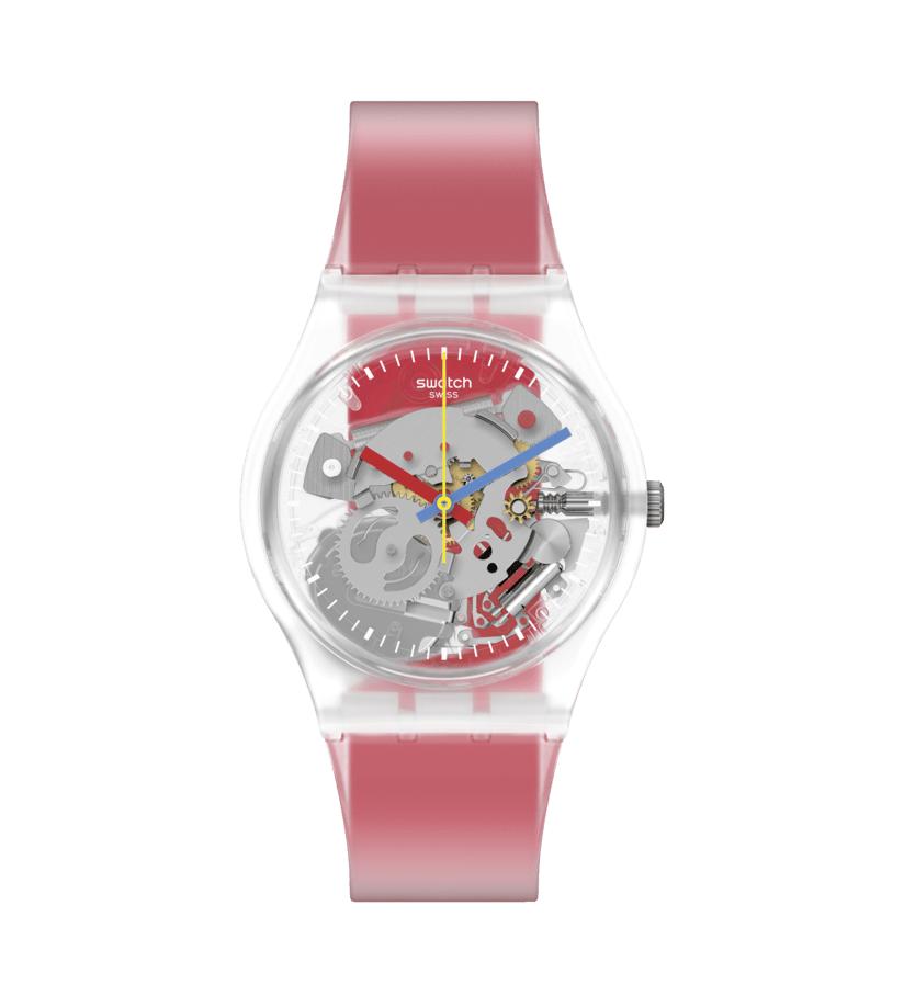 Swatch Gent GE292 Clearly Red Striped