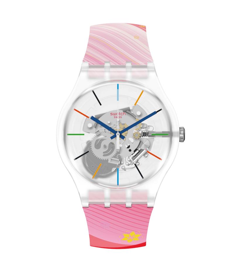 Swatch New Gent Beijing 2022 SO29Z105 Red Rivers and Mountains