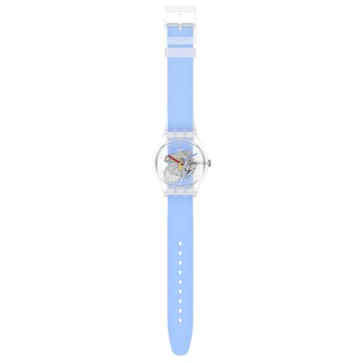 Swatch New Gent SUOK156 Clearly Blue Striped [1]