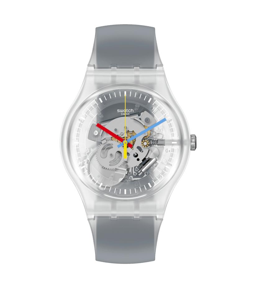 Swatch New Gent SUOK157 Clearly Black Striped