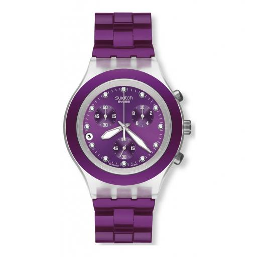 Swatch Irony Diaphane Chrono Full Blooded Blueberry SVCK4048AG [0]
