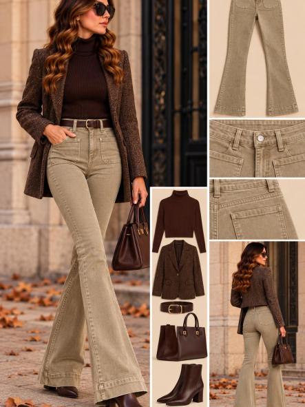 PANTALON CAMEL  CAMPANA [0]