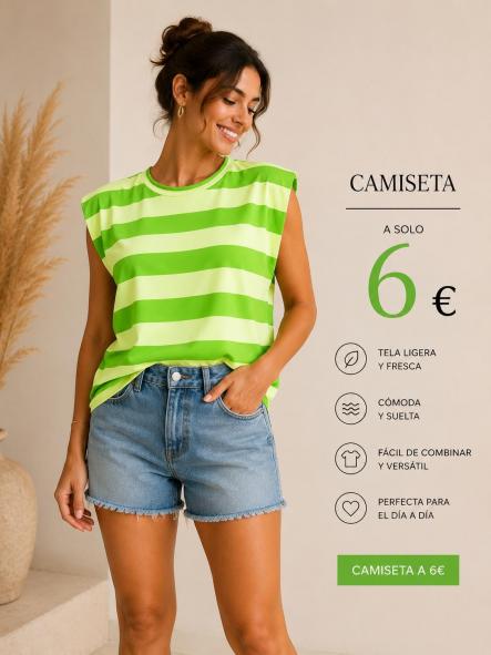 camiseta hombreras verde lima  [0]