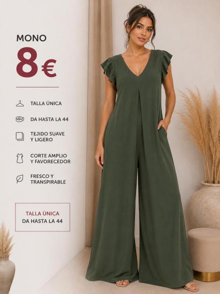 MONO EFECTO VESTIDO VERDE [0]