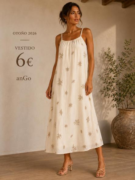 VESTIDO RAYAS BEIG