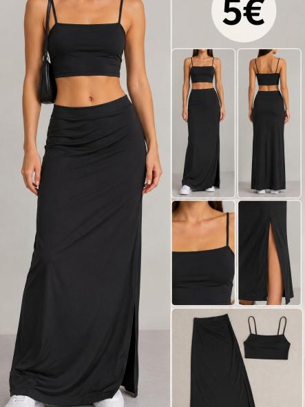CONJUNTO NEGRO FALDA  [0]