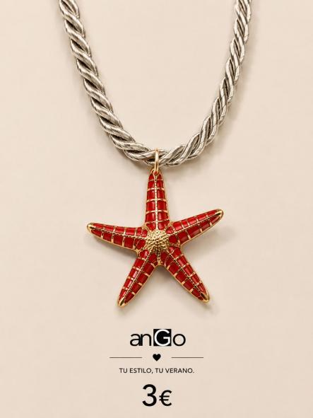 COLLAR cordon estrella rojo [0]
