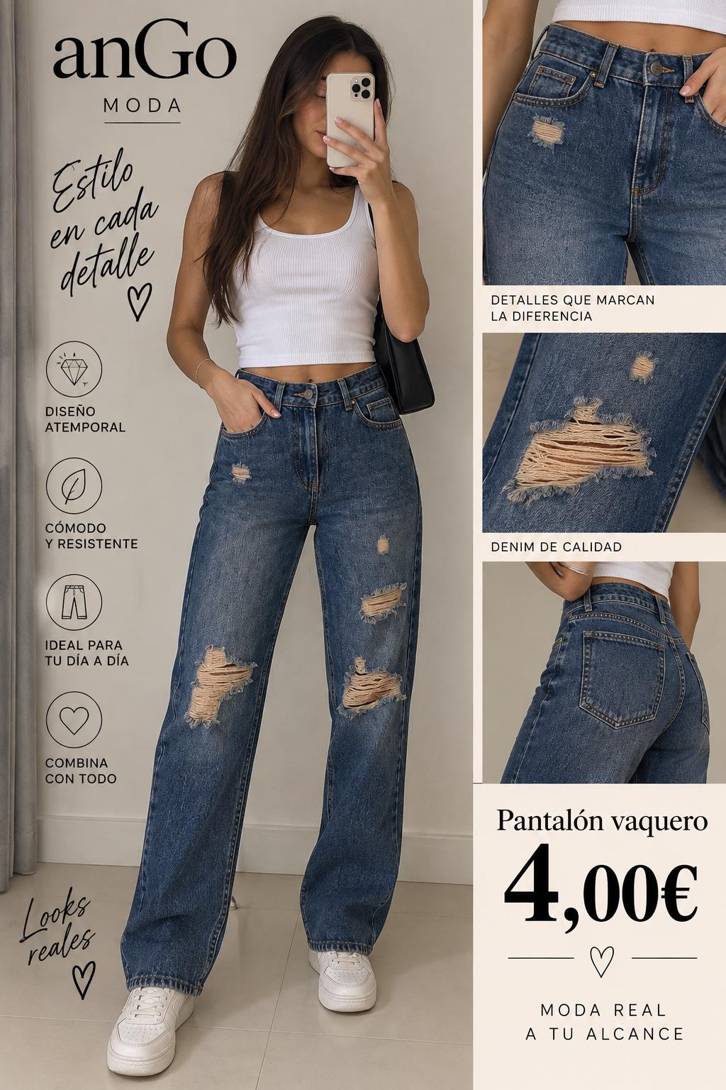 PANTALÓN VAQUERO TALLA S