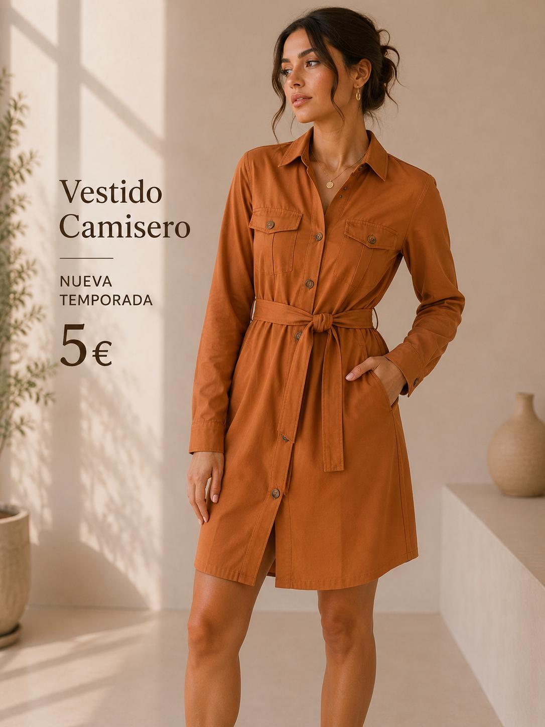 VESTIDO CAMISERO