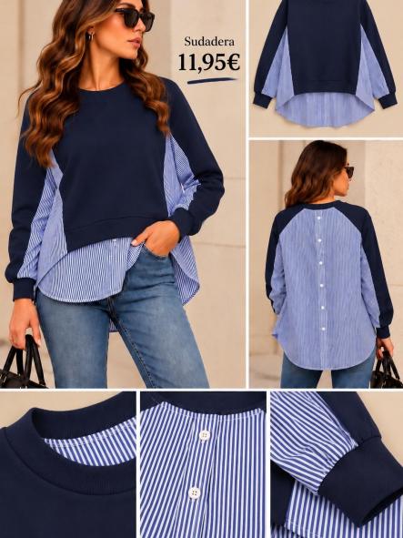 SUDADERA  FORMAL AZUL [0]
