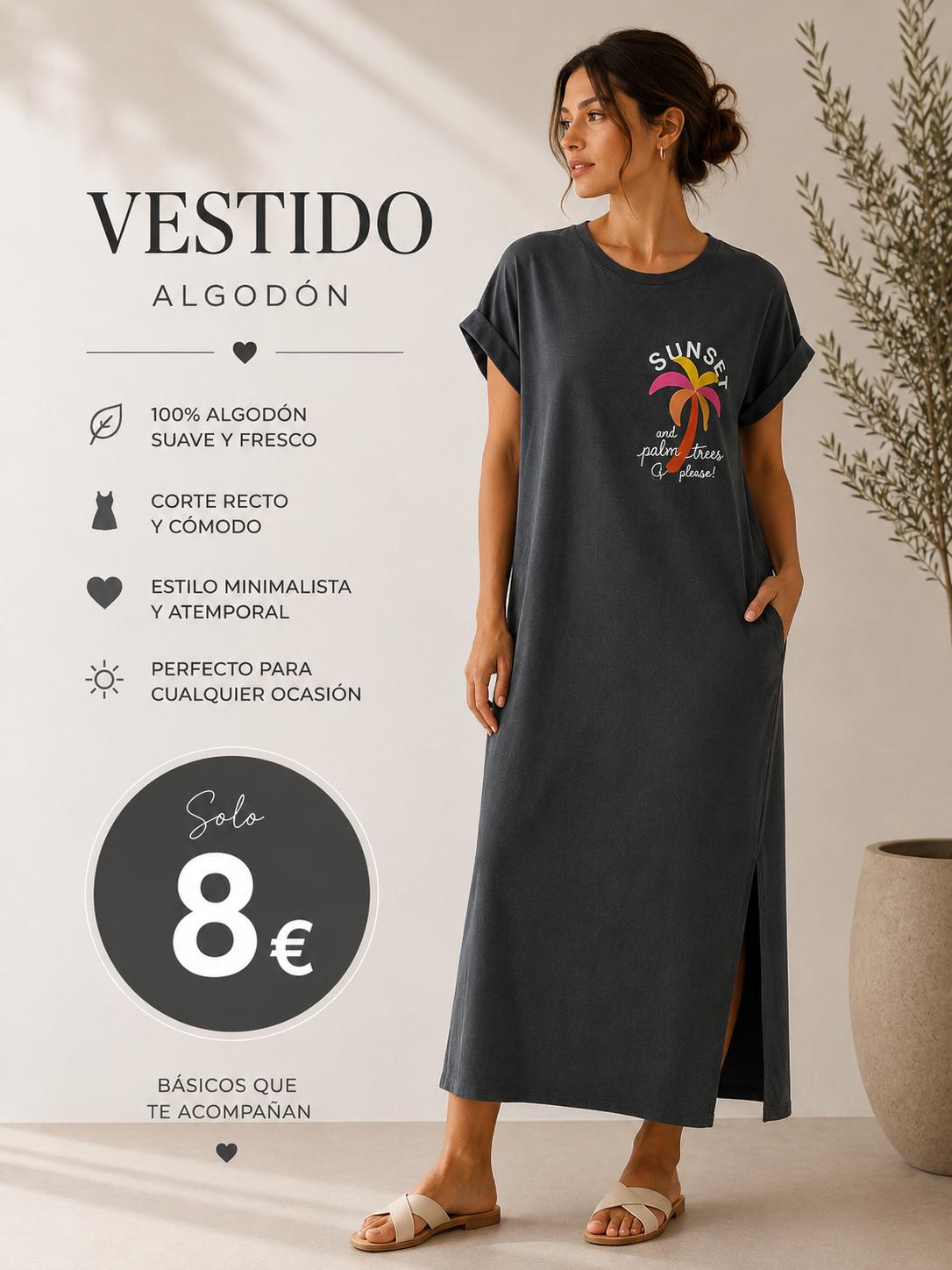 Vestido camiseta orcuro