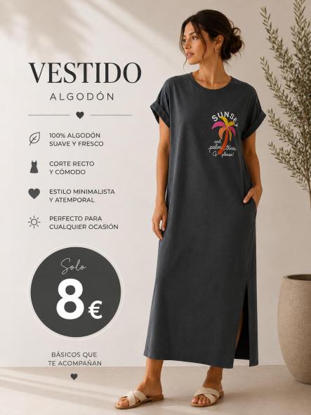 Vestido camiseta orcuro  [0]