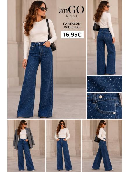 PANTALON VAQUERO  PIEDRAS [0]