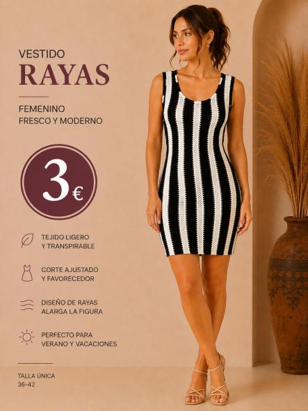 VESTIDO GANCHILLO NEGRO