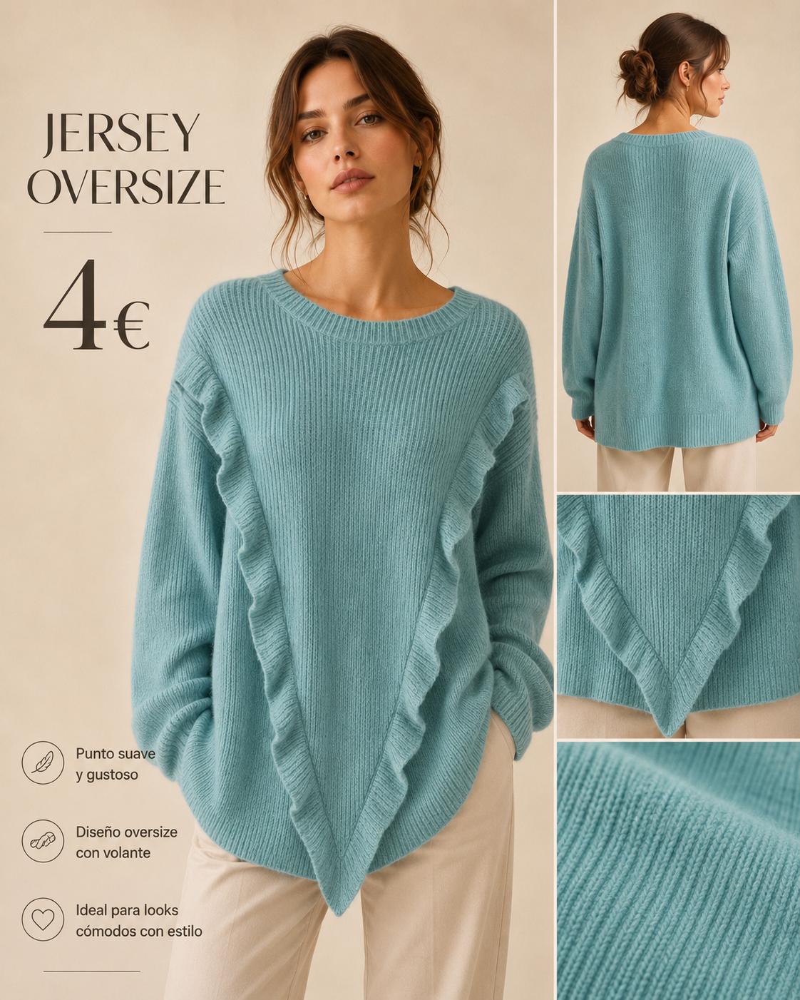 JERSEY OVERSIN CETURQUESA