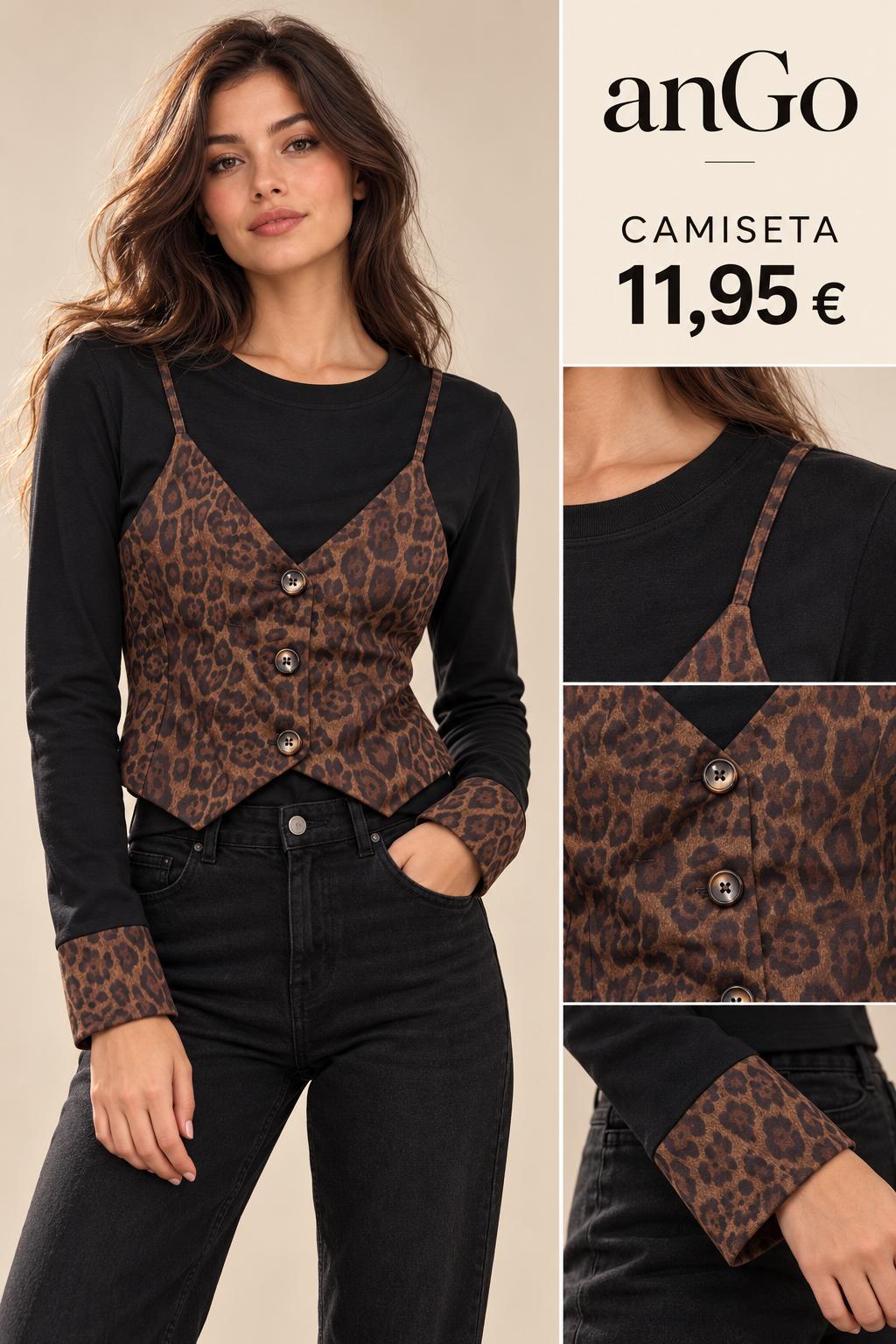 JERSEY CHALECO NEGRO