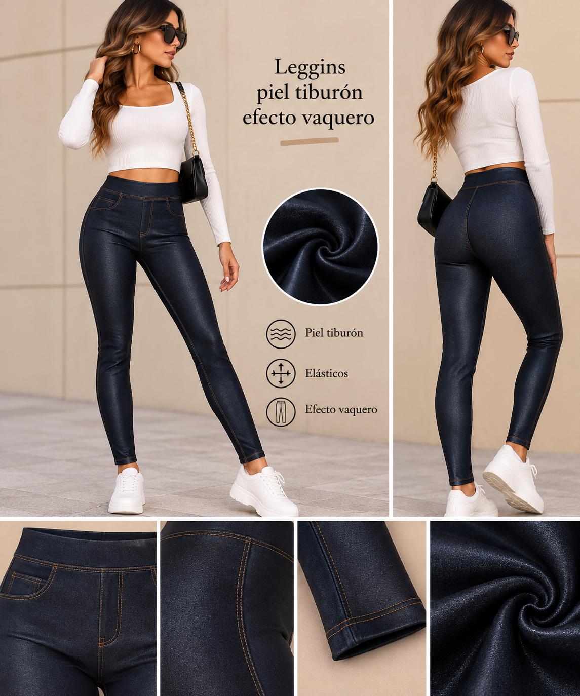 LEGGINS PIEL DE TIBURON VAQUERO