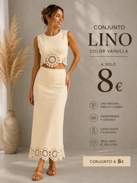 CONJUNTO FALDA Y TOP BEIG [0]