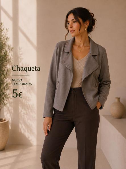 CHAQUETA ANTELINA GRIS [0]