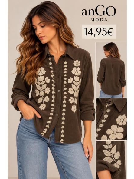 camisa panilla marron [0]